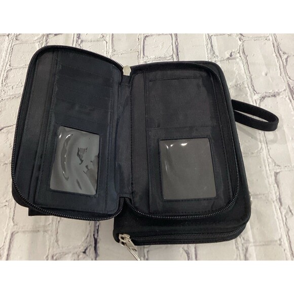 Women’s Black Organizer / Purse with Shoulder Strap. LNWOT - Picture 2 of 4